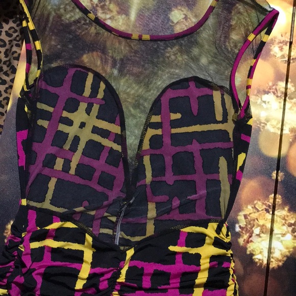 Multi-Color Mini Dress - Picture 4 of 6